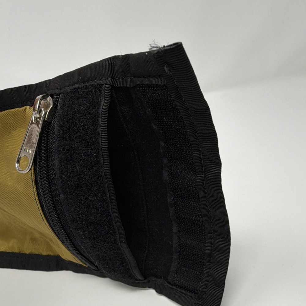 Eddie Bauer Utility Neck Pouch Belt Loop Two Pocket Black Khaki - Picture 6 of 12